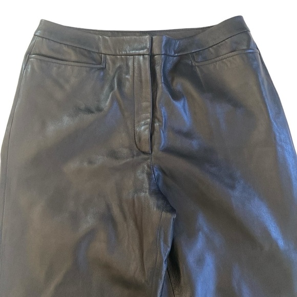 Classiques Entier Leather Pants Sz 8 China Angie Pkt Pant Black Lining 2 Pockets - Picture 2 of 8